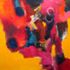 MUSIC ON MY MIND, contemporary artwork in acrylics on linen