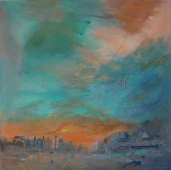  DAYLIGHT SAVING, acrylic on canvas 
