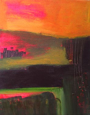 LANDSCAPE, acrylic painting on canvas 