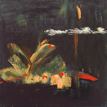 OP FOUR, acrylic painting on canvas 