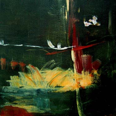 OP ONE, acrylic painting on canvas 