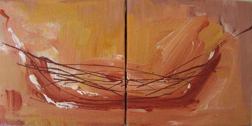 SAVED, contemporary on canvas 