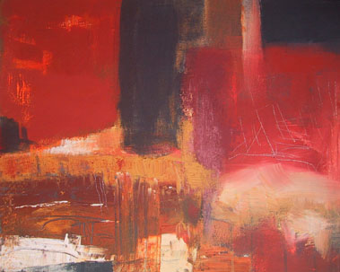 SEPTEMBER NORTH, contemporary landscape on canvas