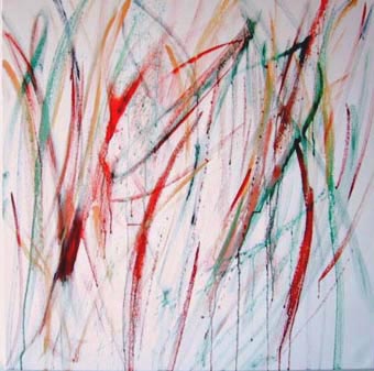 SOFT LINES, acrylic painting on canvas 
