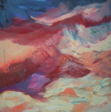 SOMEWHERE, landscape on canvas